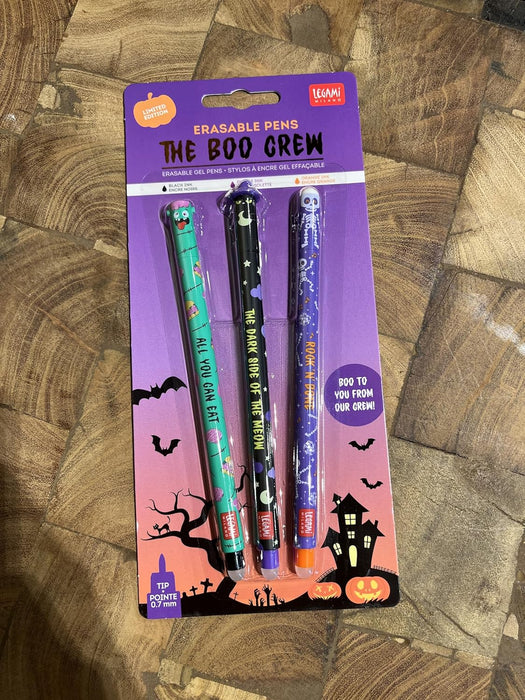 Legami Set of 3 Erasable Gel Pens - The Boo Crew