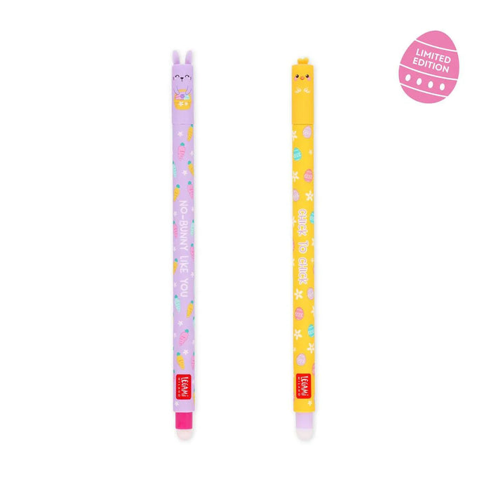 Legami Set Of 2 Chick & Bunny Hoppy Easter Erasable Pens