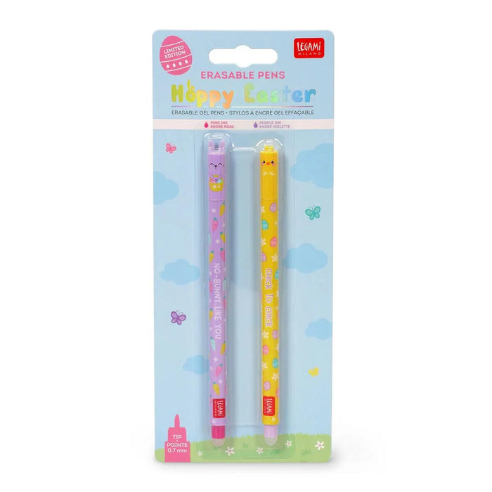 Legami Set Of 2 Chick & Bunny Hoppy Easter Erasable Pens