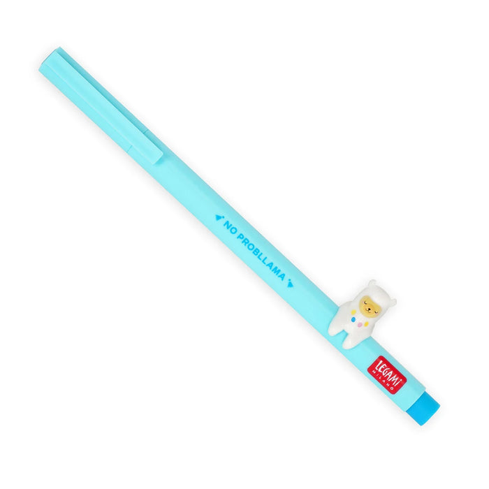 Legami Erasable Blue Llama Gel Pen