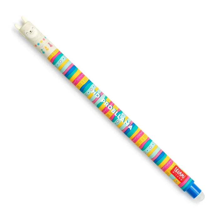 Legami Erasable Blue Llama Gel Pen
