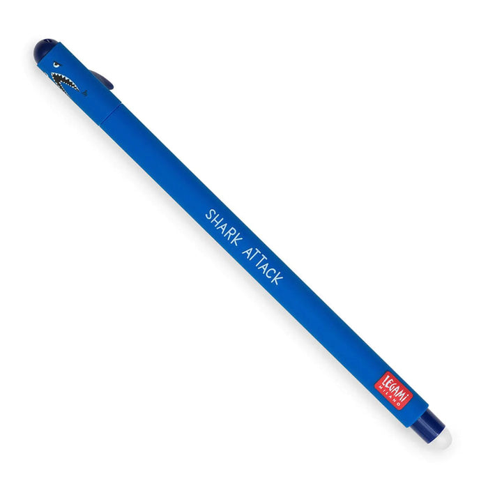 Legami Erasable Blue Shark Gel Pen