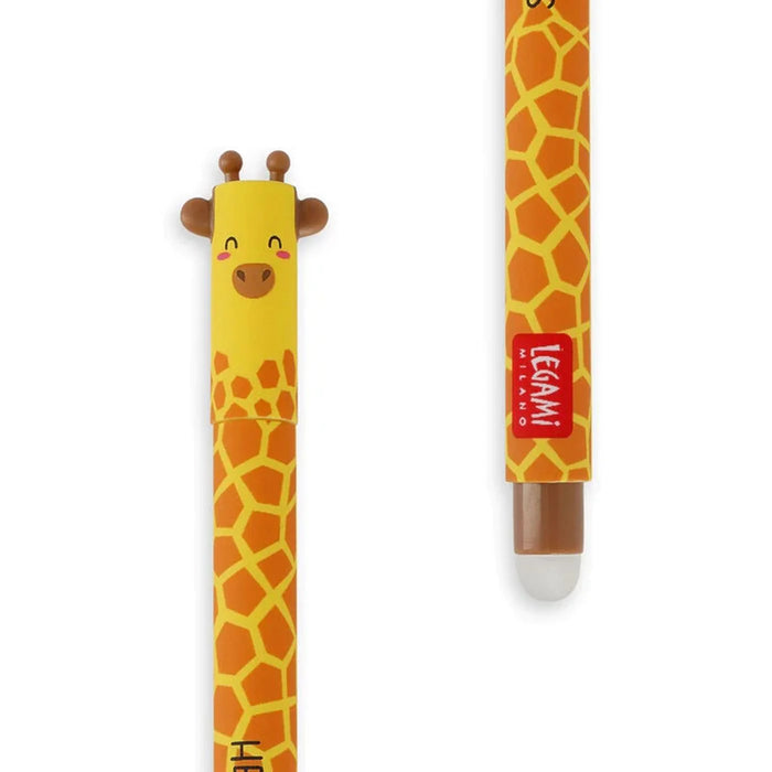 Legami Erasable Black Giraffe Gel Pen