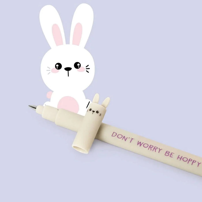 Legami Erasable Purple Bunny Gel Pen