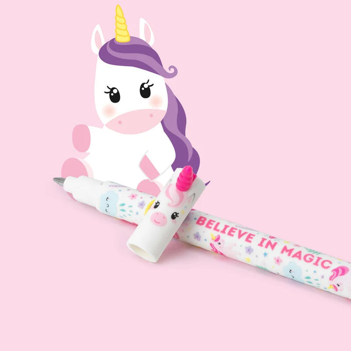 Legami Erasable Pink Unicorn Gel Pen