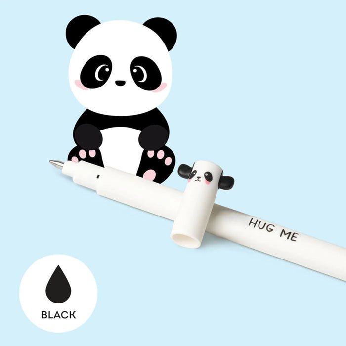 Legami Erasable Black Panda Gel Pen