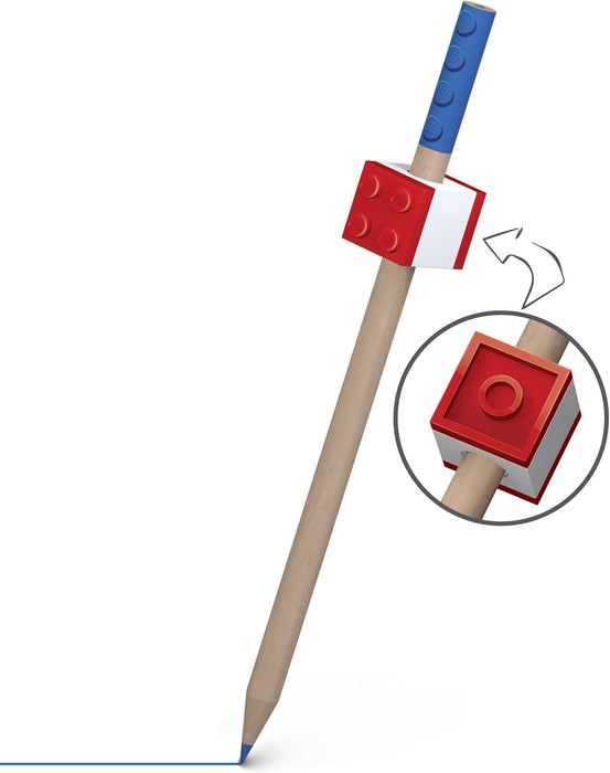 Lego 2.0 12-Pack Coloured Pencils with Topper