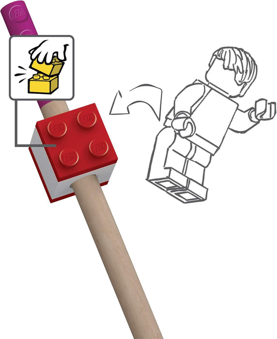 Lego 2.0 12-Pack Coloured Pencils with Topper