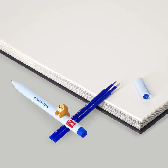 Legami Lovely Sloth Pen Set With Blue Refill