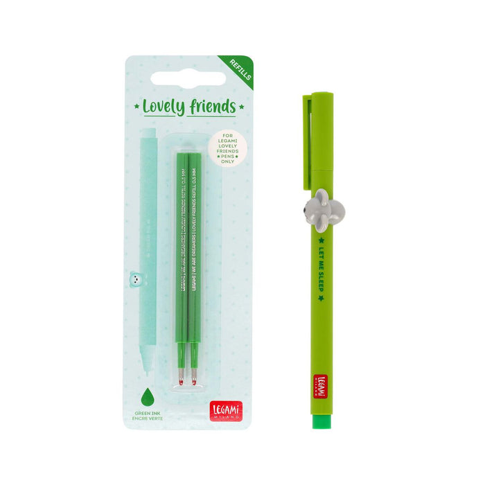 Legami Lovely Panda Pen Set With Green Refill