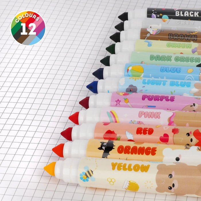 Legami Teddy Friends Set Of 12 Markers