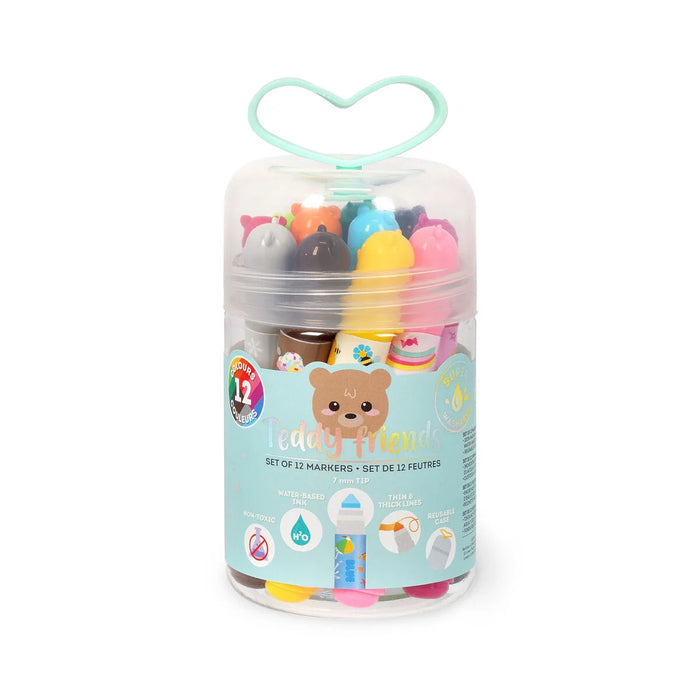 Legami Teddy Friends Set Of 12 Markers