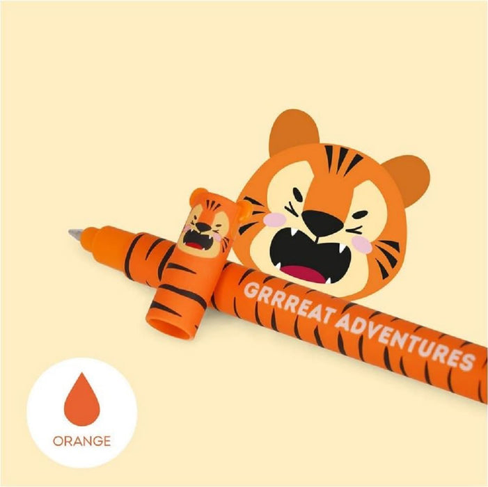 Legami Erasable Orange Tiger Gel Pen