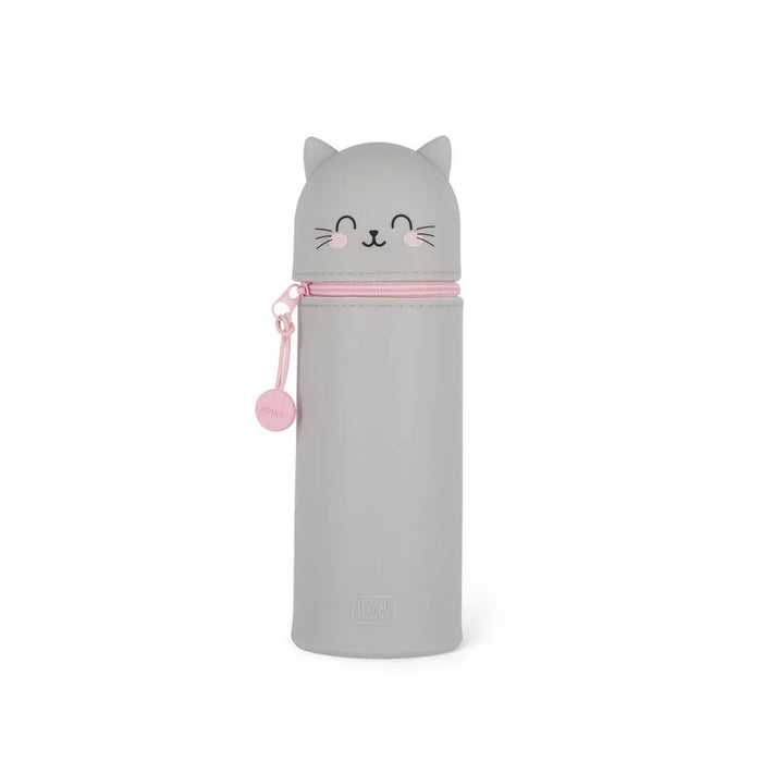 Legami Kawaii 2 in 1 Soft Silicone Cat Pencil Case