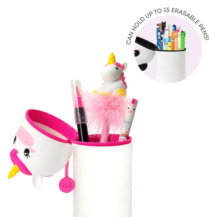 Legami Kawaii 2 in 1 Soft Silicone Unicorn Pencil Case