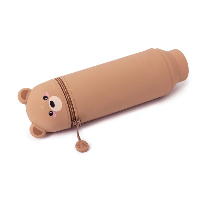 Legami Kawaii 2 in 1 Soft Silicone Bear Pencil Case