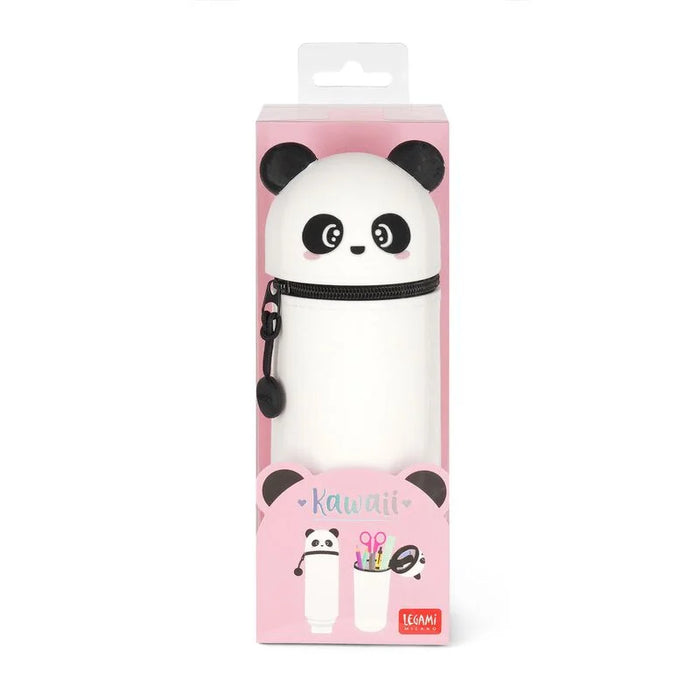 Legami Kawaii 2 in 1 Soft Silicone Panda Pencil Case