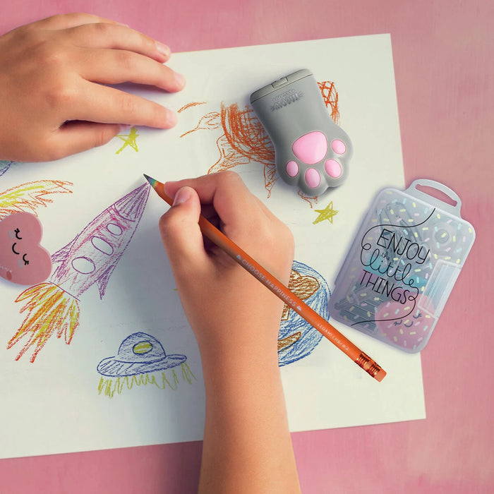 Legami Pencil Sharpener With Container - Meow