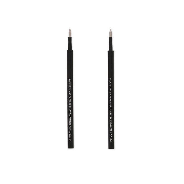 Legami Lovely Friends Black Refills For Gel Pen Set Of 2