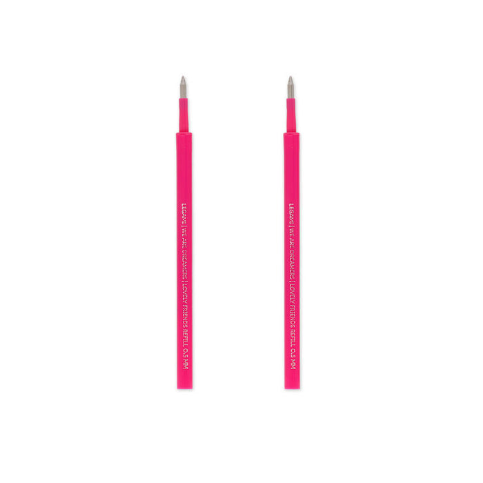 Legami Lovely Friends Pink Refills For Gel Pen Set Of 2