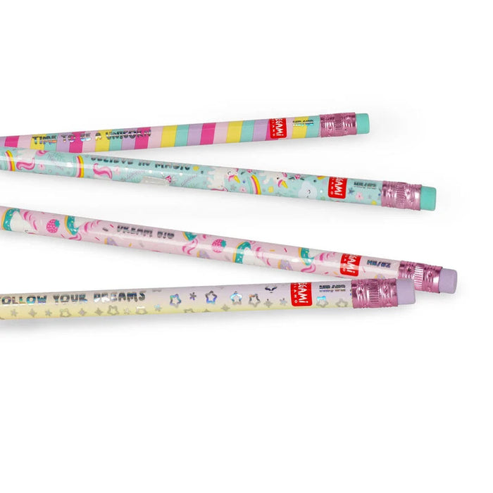 Legami Scented HB Graphite Smelling Good! Unicorn Pencils Set Of 4