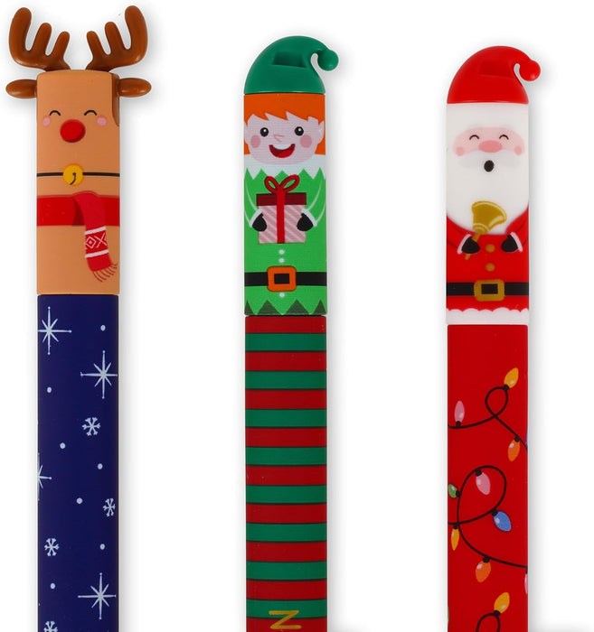 Legami Christmas Edition Set Of 3 Erasable Gel Pens