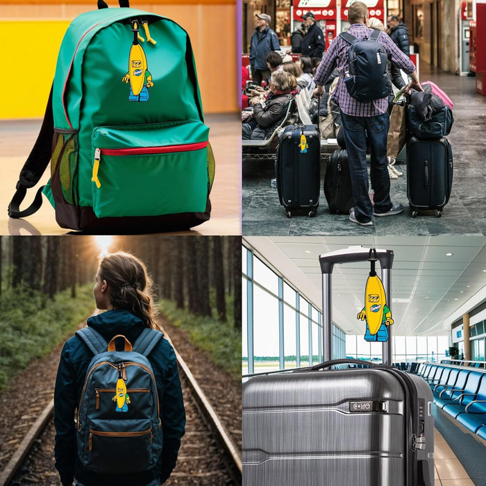 Lego Iconic Banana Guy Luggage Tag