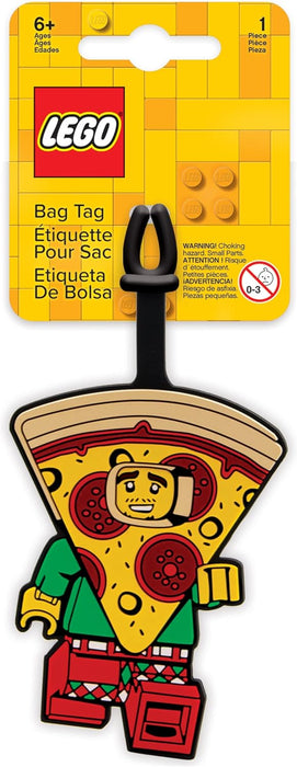 Lego Iconic Classic Pizza Guy Luggage Tag