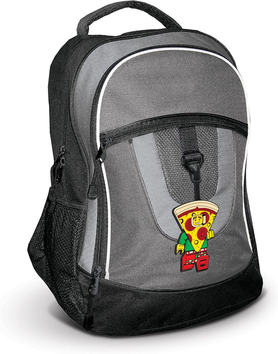 Lego Iconic Classic Pizza Guy Luggage Tag