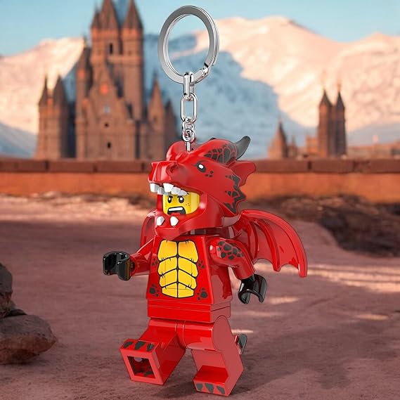 Lego Iconic Dragon Suit Guy Key Light