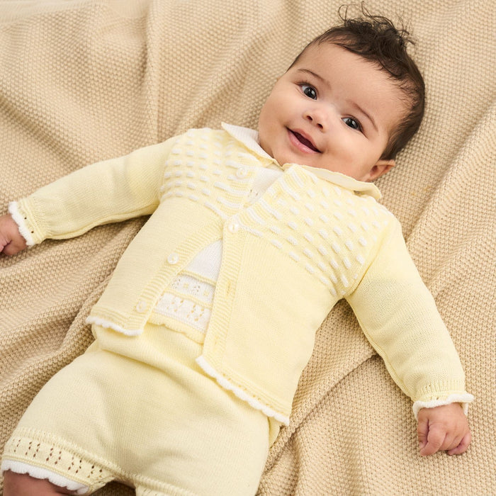 Dandelion Lemon/White Dash Cardigan
