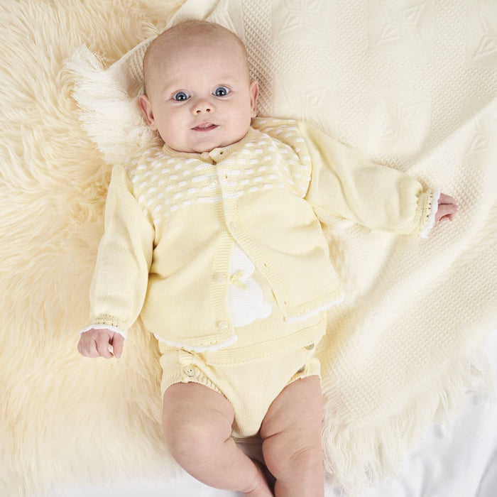 Dandelion Lemon/White Dash Cardigan