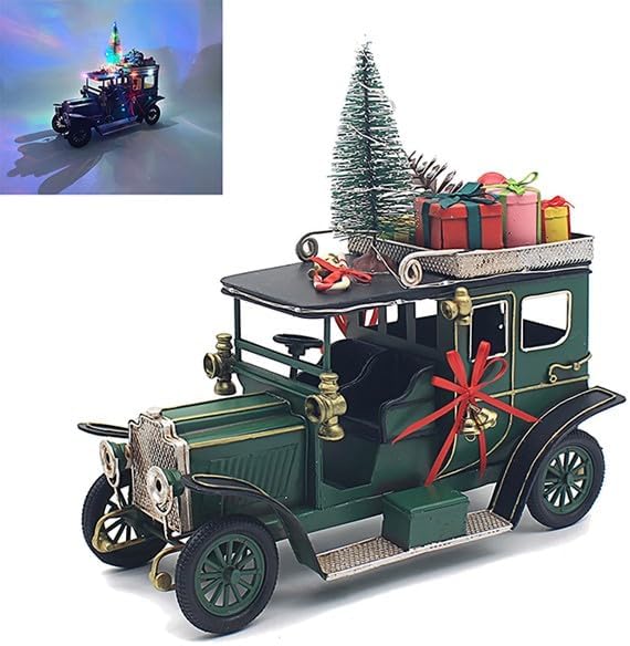 The Leonardo Collection Magic of Christmas LED Vintage Old Car