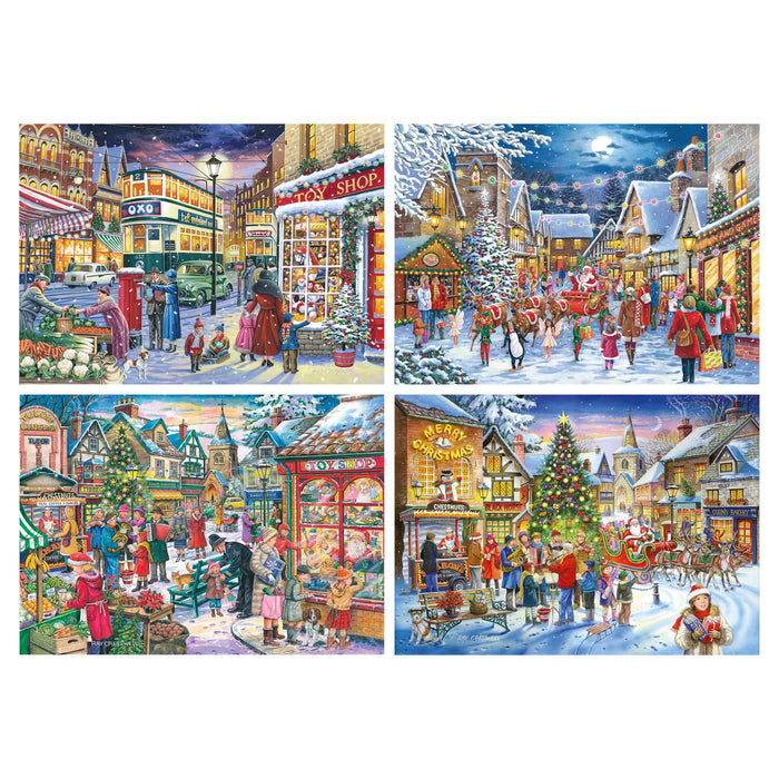 Christmas Shopping Jigsaw Puzzles 4 x 500 Piece
