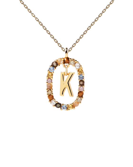 PDPAOLA Letter K Necklace Gold