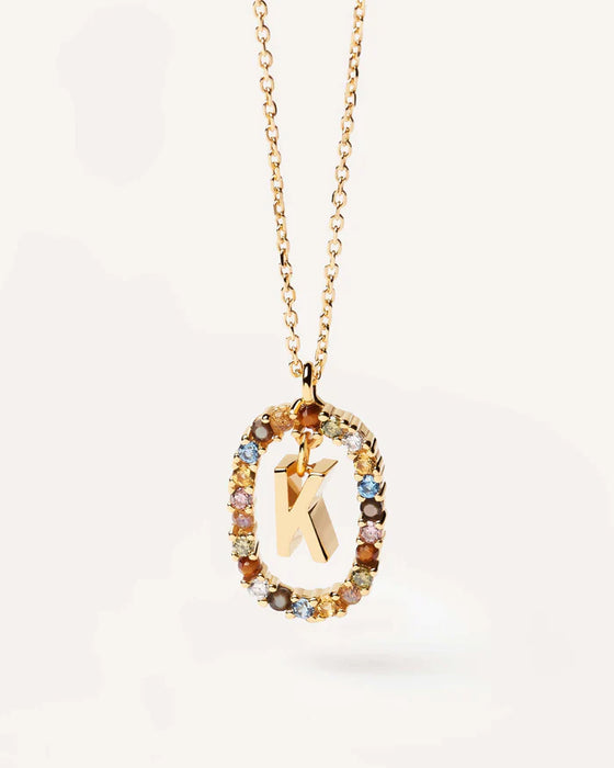 PDPAOLA Letter K Necklace Gold