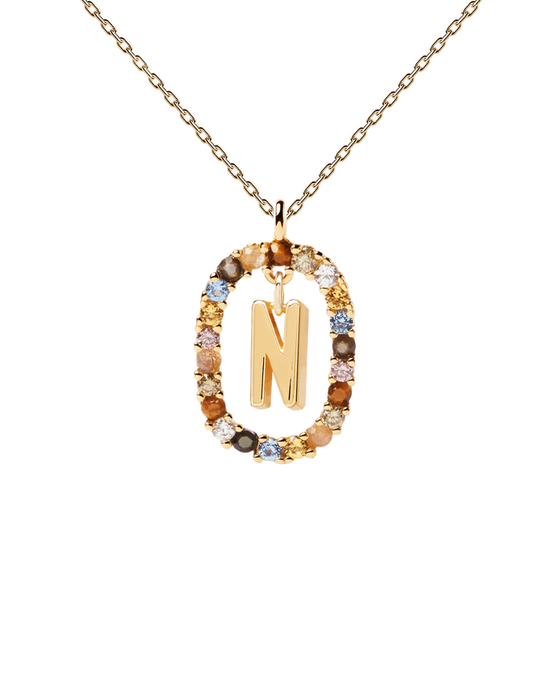 PDPAOLA Letter N Necklace Gold