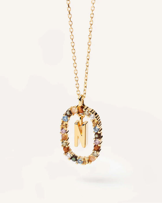 PDPAOLA Letter N Necklace Gold