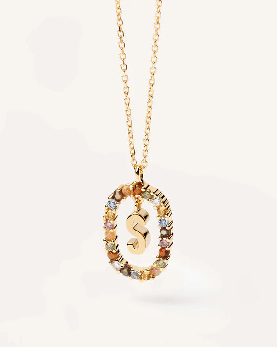 PDPAOLA Letter S Necklace Gold