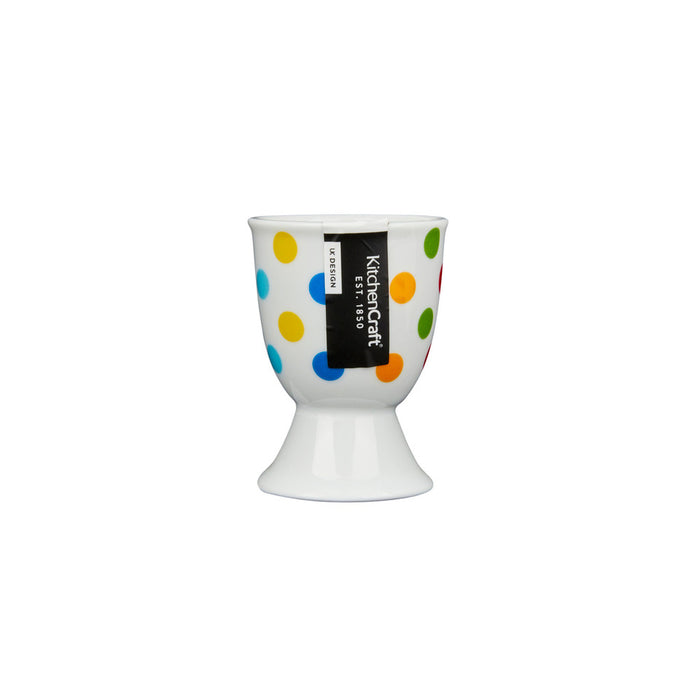 KitchenCraft Porcelain Brights Spot Egg Cup