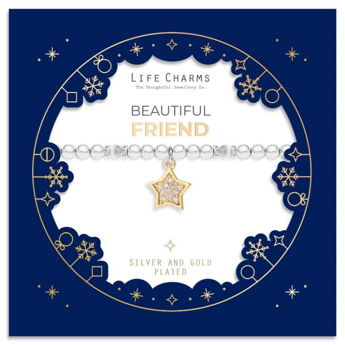 Life Charms Beautiful Friend Christmas Sleeve Bracelet
