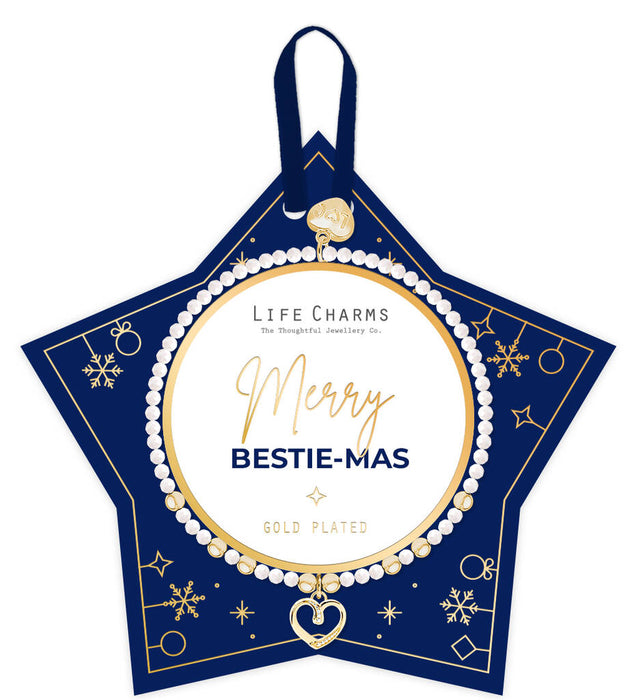 Life Charms Bestie Mas Crystal Charm Bracelet On A Hanging Card