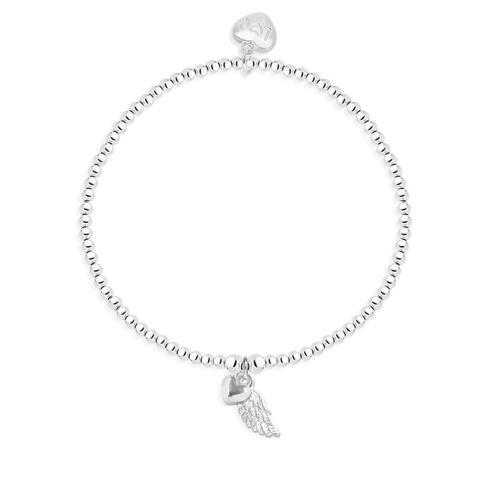 Life Charms Silver EFY Angel Wing Bracelet