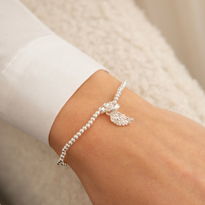 Life Charms Silver EFY Angel Wing Bracelet