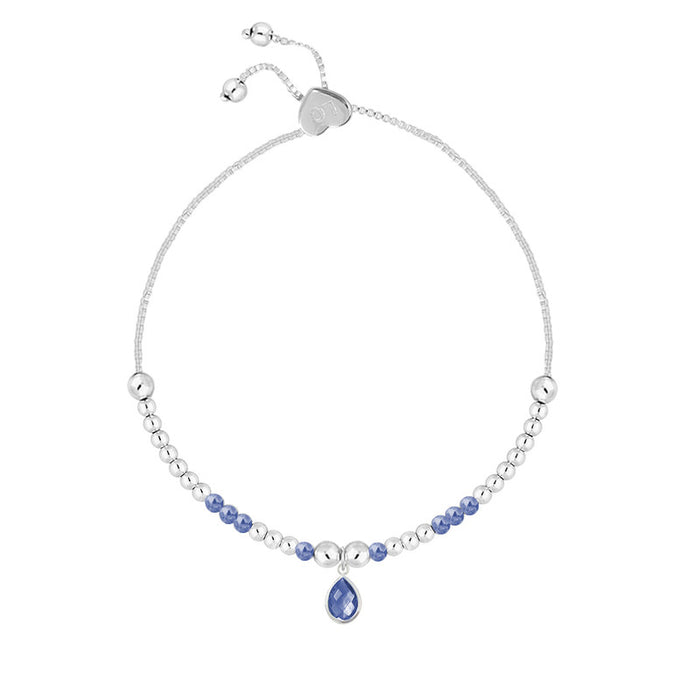 Life Charms Silver Birthstone September Bracelet