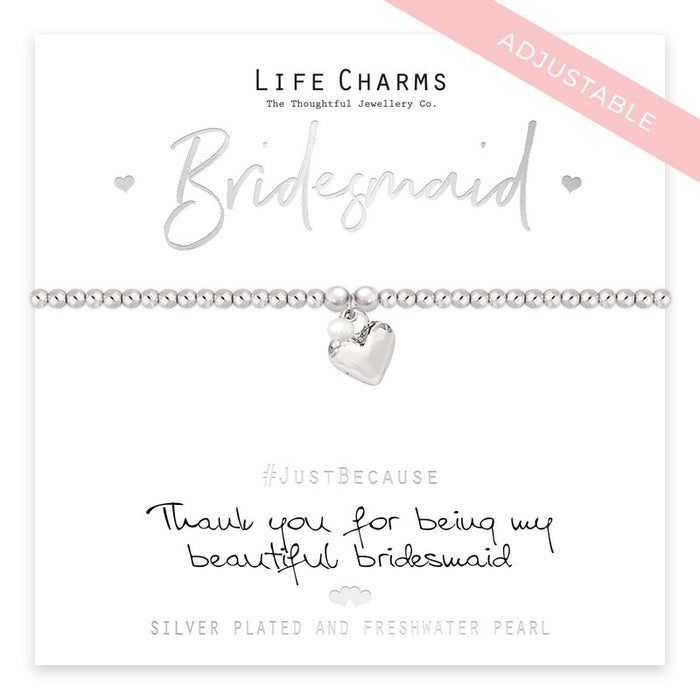 Life Charms Thank You Bridesmaid Bracelet