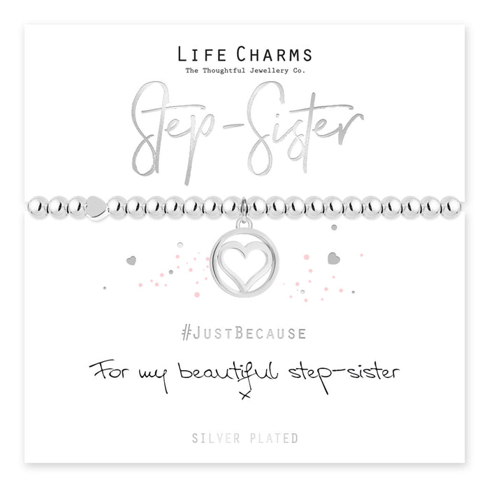 Life Charms Silver Step Sister Bracelet