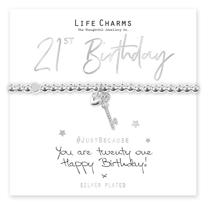 Life Charms You Are 21 Key Bracelet