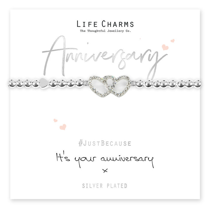 Life Charms Silver It's Your Anniversary Bracelet