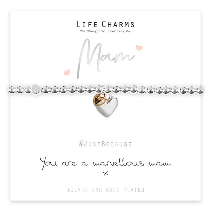 Life Charms Silver Marvellous Mam Bracelet